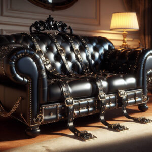 Back Leather Bondage Sofa