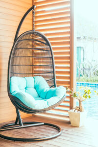 Empty chair decoration in patio deck - Custom Patio Furniture