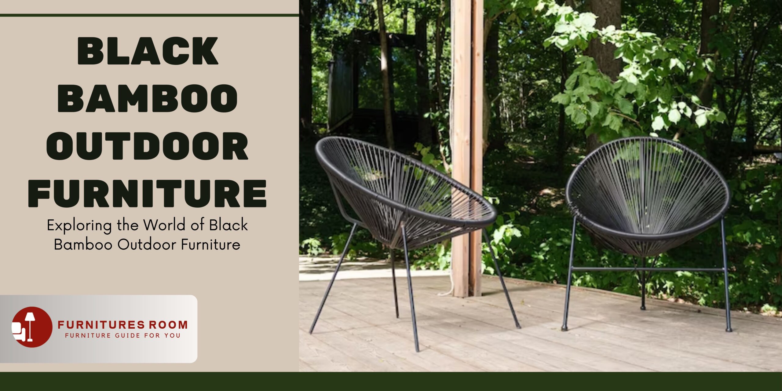 Black Bamboo Outdoor Furniture