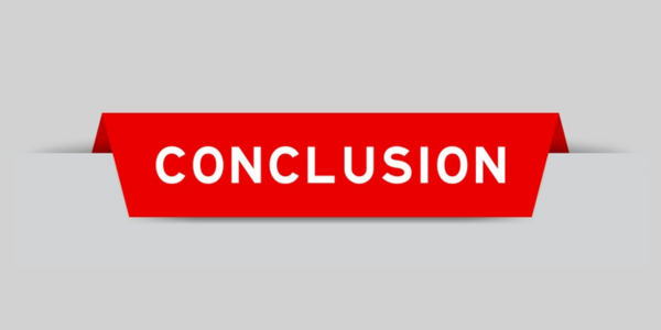 CONCLUSION written on a light grey background