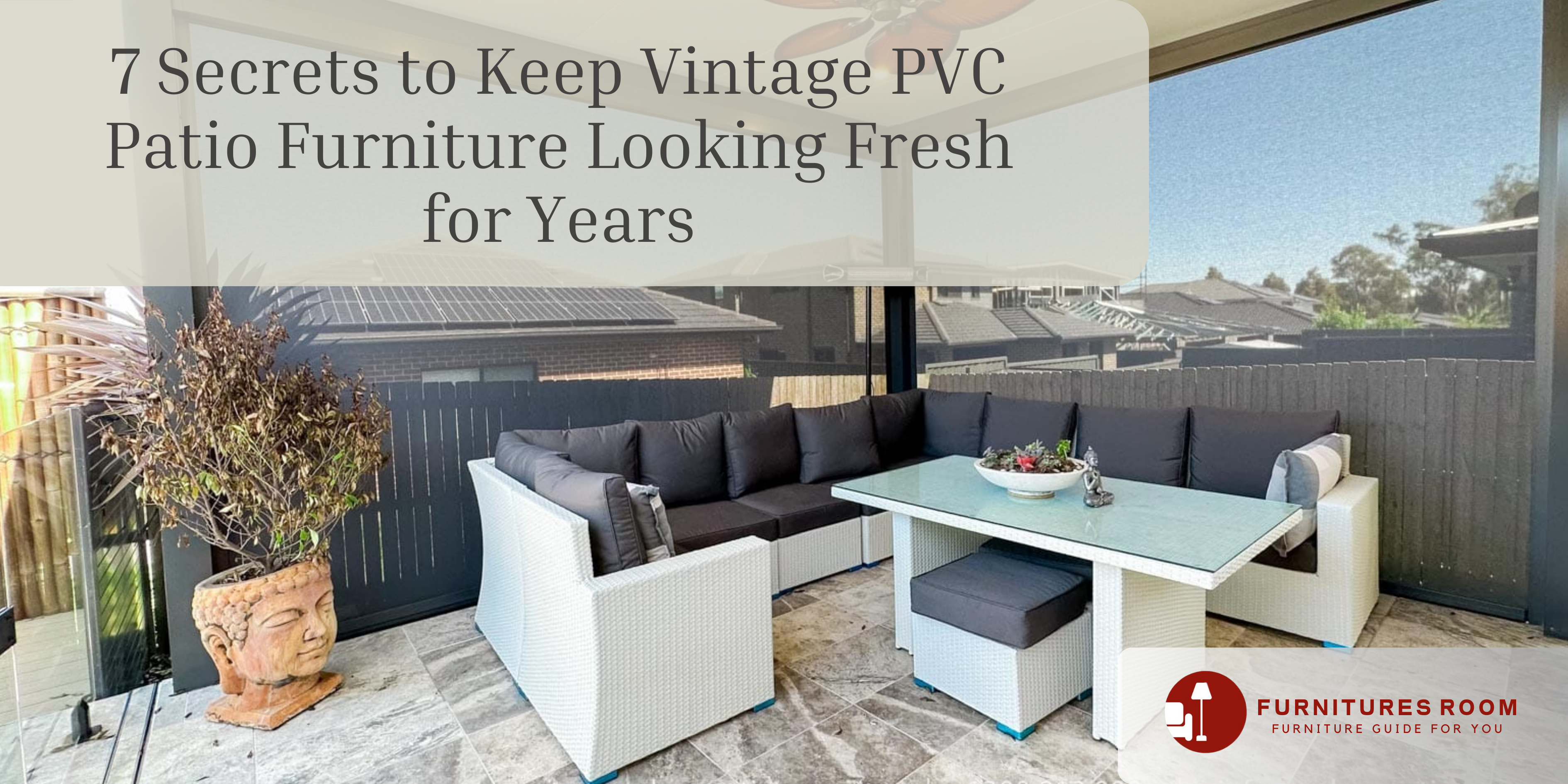 Vintage PVC Patio Furniture