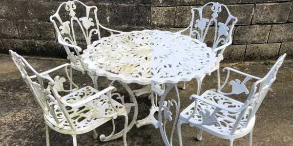 White Wrought Iron Patio Furniture