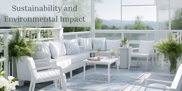 WHITE PVC PATIO FURNITURE